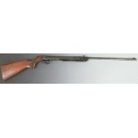 Precision .177 air rifle with chequered semi-pistol grip and adjustable sights and trigger, serial