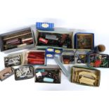 A collection of Hornby Dublo 00 gauge rolling stock and accessories including coaches, tankers,