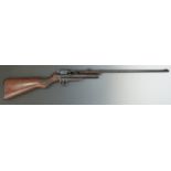 Webley Service Mk II air rifle with interchangeable .177 and .22 barrels, adjustable pop-up peep