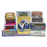 Ten Corgi, Exclusive First Editions (EFE), Atlas Editions and similar diecast model buses and