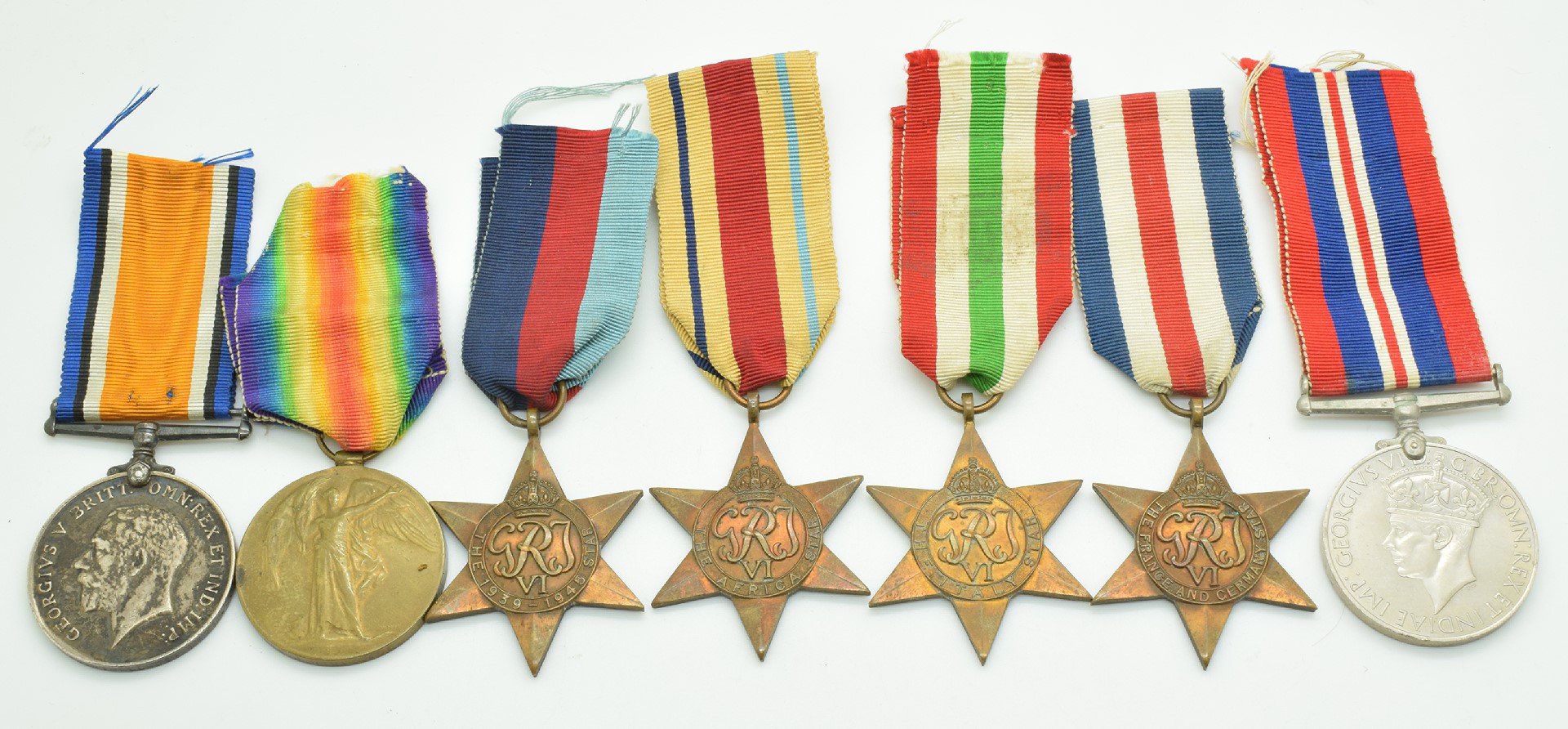 British Army WW1 medals comprising Victory Medal and War Medal, both named to 56118 Private J H