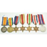 British Army WW1 medals comprising Victory Medal and War Medal, both named to 56118 Private J H