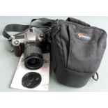 Nikon F65 camera with Nikon 28-100mm 1:3.5-5.6G lens, in soft carry case