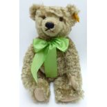 Steiff Four Seasons Teddy Bear Dylan The Spring Bear with growler and green ribbon, 654466, 34cm