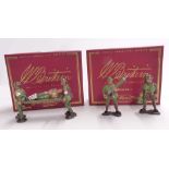 Two Britains World War I diecast model soldier sets Stretcher Bearer Set 00160 and British