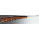 SMK QB78 .22 bolt-action air rifle with semi-pistol grip and adjustable sights, NVSN.