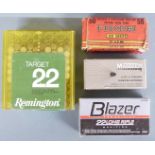 One-hundred-and-forty-two .22 rifle cartridges including Remington, Blazer and Magtech PLEASE NOTE
