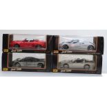 Four Maisto 1:18 scale Special Edition diecast model cars Corvette ZR-1 31809, Mustang Mach III