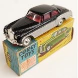 Corgi Toys diecast model Bentley Continental Sports Saloon By H J Mulliner with two-tone black and