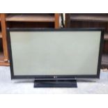 LG flatscreen television, 99 x 66cm
