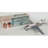 Tomiyama Japan tinplate battery operated Scandinavian Airlines System Lufthansa Airlines Viscount