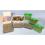Fifty .38 Special revolver cartridges together with a large quantity of empty brass cases suitable