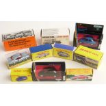 Ten Atlas Dinky Toys, Matchbox Code 2, Schabak, Henshell and Omnibus diecast model vehicles