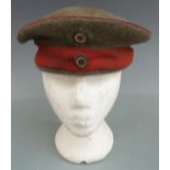 German WW1 Feldmutze trench hat stamped BAVI 1916 and BAVI 1913 to lining