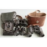 Three pair of binoculars comprising Zisslar Berlin Orion 8x26, Grand Lumiere Paris and Lieberman &