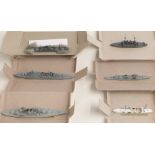 Six Nevis-Neptun and similar diecast model waterline ships, all in original boxes.