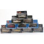 Ten Corgi Vanguards 1:43 scale diecast model vehicles comprising three BMC, five Rover MG and two