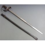 Brazilian c1900 Cavalry sword with Brazil coat of arms to guard, bound grip and Weyersburg