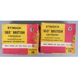 Two boxes of 10 Kynoch .303 British rifle cartridges PLEASE NOTE THAT A VALID RELEVANT FIREARMS/