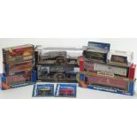 Eleven Corgi diecast model vehicles including Superhaulers, Original Omnibus Company (OOC),