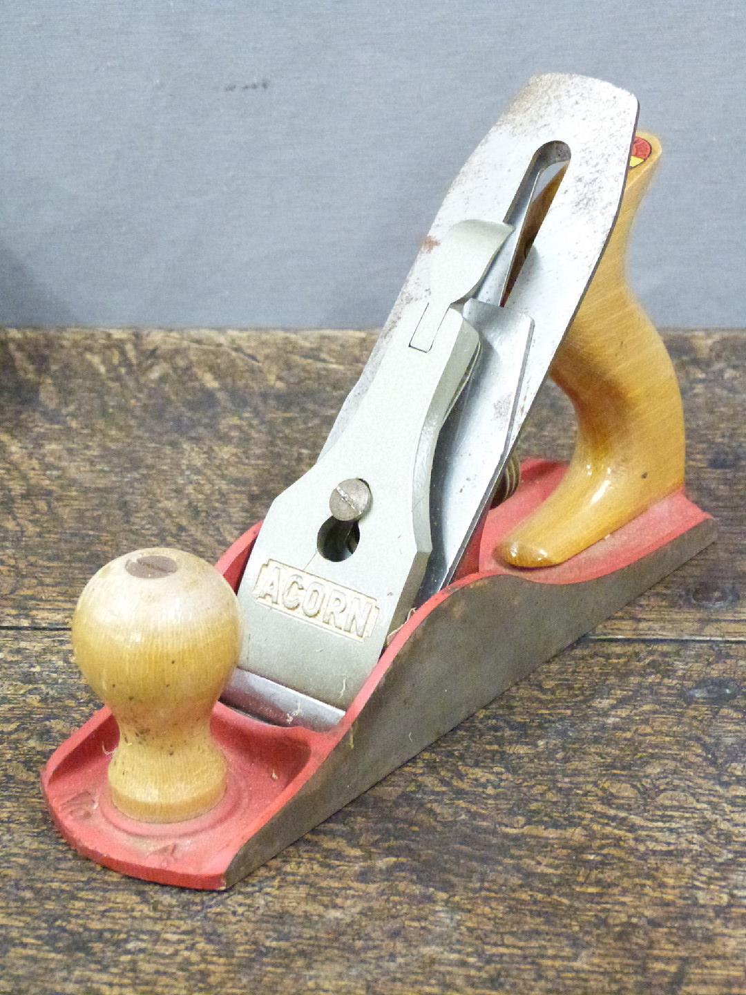 Woodworking planes and tools including Rabbet plane, Acorn, Record, folding rulers etc - Image 2 of 6