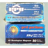 Fifty-six .44 Remington Magnum rifle cartridges PLEASE NOTE THAT A VALID RELEVANT FIREARMS/SHOTGUN