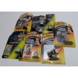Six Kenner Star Wars figures and figure sets including four Action Masters and one R2-D2 signed by