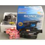 Sony Handycam Vision CCD-TRV27E video camera, in original box with charger, instructions etc