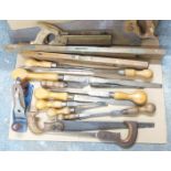 Collection of vintage tools including Marples, Whitmore plane etc