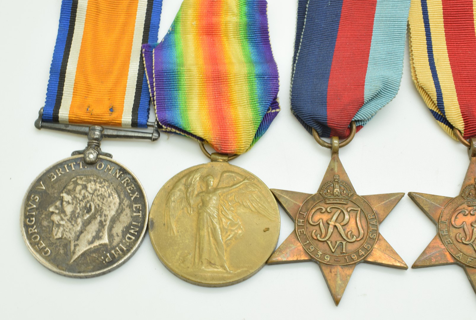 British Army WW1 medals comprising Victory Medal and War Medal, both named to 56118 Private J H - Image 3 of 8