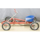 A vintage pedal Go Kart, L125cm