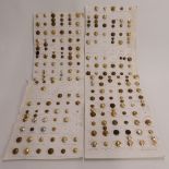 Collection of buttons, mainly British Army including Essex Regiment, Royal Anglian Regiment,