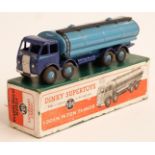 Dinky Supertoys diecast model Foden 14-Ton Tanker with blue cab and chassis and pale blue tank and