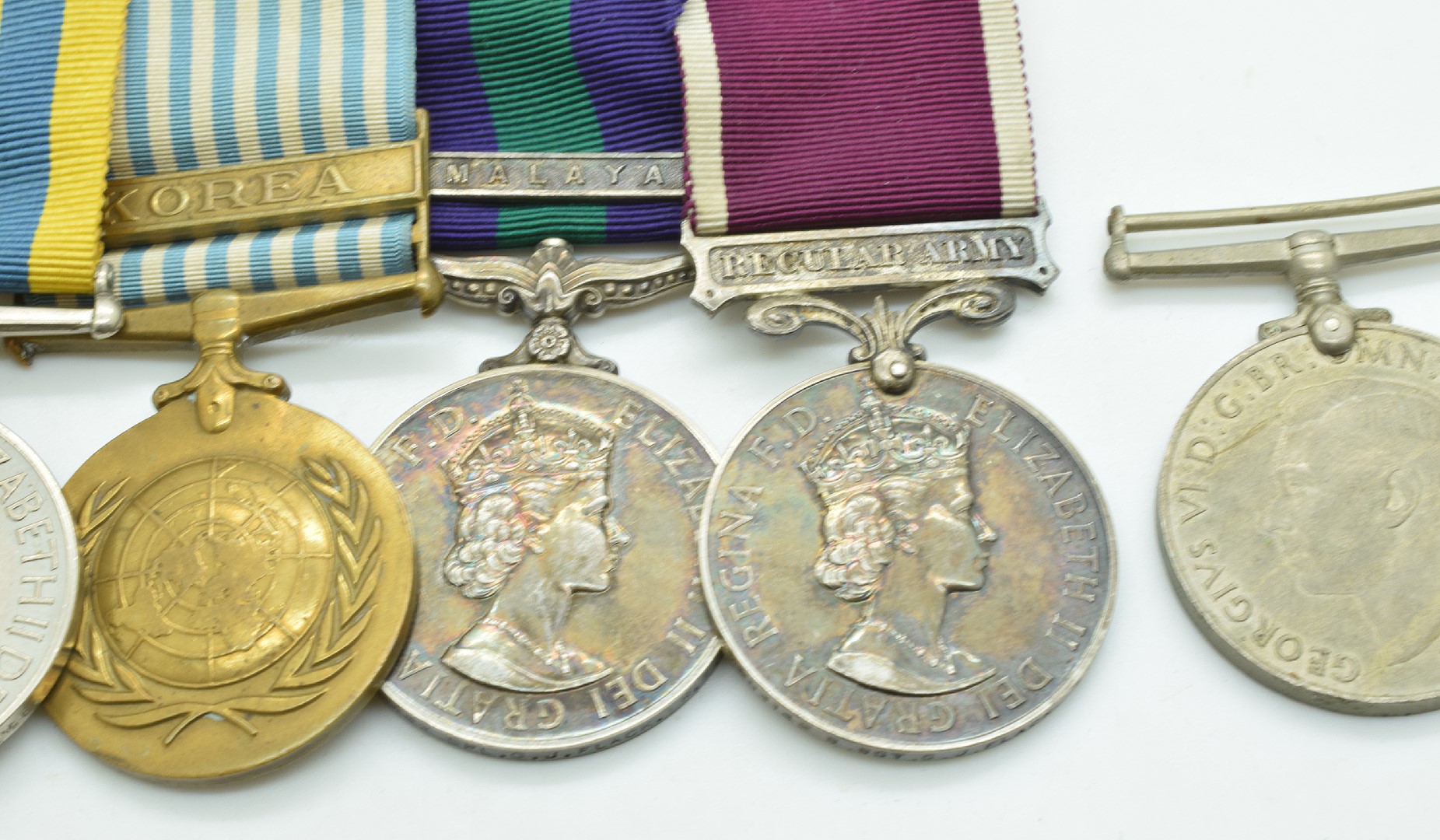 British Army WW2 and later medal group comprising Defence Medal, War Medal and Korea Medal named - Image 3 of 7