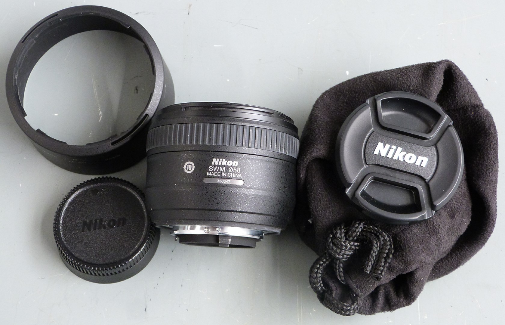 Nikon AF-S Nikkor 50mm f/1.4G lens in box