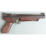 Crosman Medalist II  Model 1300 .22 target air pistol with shaped and chequered grip and