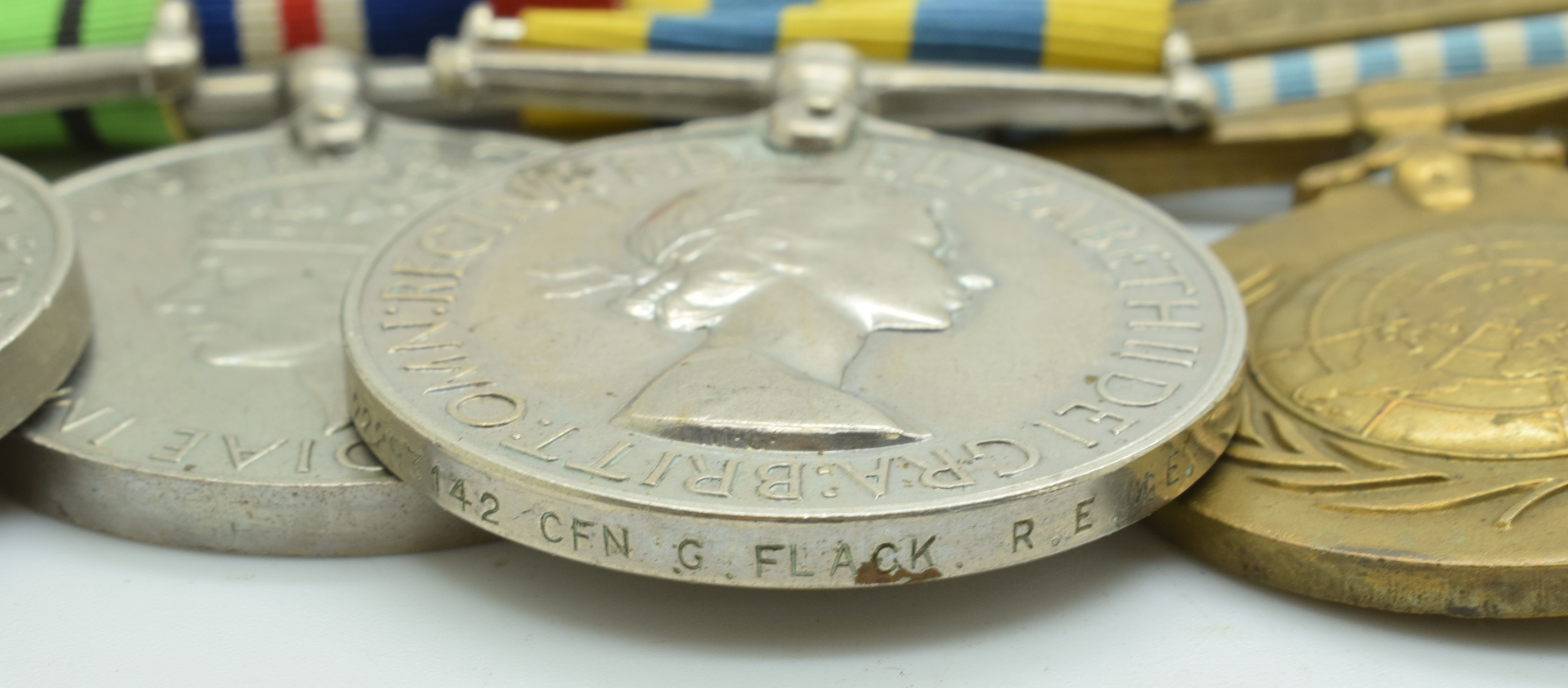 British Army WW2 and later medal group comprising Defence Medal, War Medal and Korea Medal named - Image 4 of 7