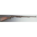BSA  Lincoln Jeffries .177 air rifle with chequered semi-pistol grip and adjustable sights and