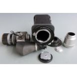 Leica accessories comprising Leica Visoflex reflex viewfinder system with M type mount, 16472K tube,