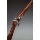 Welch Keen & Co of Conway London 10 bore flintlock gun with named lock, engraved hammer, trigger