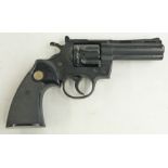 Italian Sussex Armoury .357 Python blank firing six-shot double action revolver with moulded plastic