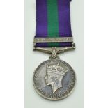 British Army General Service Medal with clasp for S.E. Asia 1945-46 named to 14736766 Gunner A S