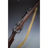 Deactivated BSA Short Magazine Lee Enfield (SMLE) Mk III .303 bolt-action rifle with adjustable