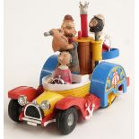 Corgi Comics Toys diecast model Popeye Paddle-Wagon with red, yellow, blue and white body, 802, in