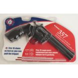 Crosman 357 .177 semi-automatic revolver air pistol, NVSN, in original packaging