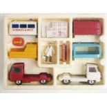 Corgi Toys diecast model Gift Set 24, Constructor Set with two Commer ¾ Cab and Chassis Units and