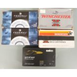 Ninety-three .243 rifle cartridges comprising Federal Ammunition, Winchester Super X and Sako