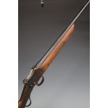 W W Greener Greener's GP Gun Martini action 12 bore single barrelled shotgun with chequered grip and