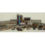 A collection of Hornby and Tri-ang 00 gauge model railway buildings and accessories including