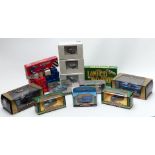 Thirty-four Corgi, Burago and similar diecast model vehicles including Original Omnibus Company (